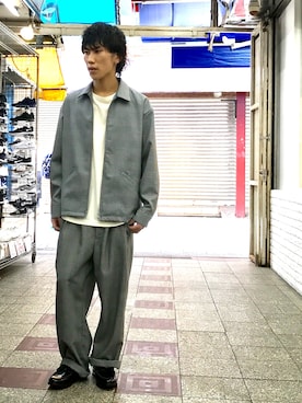 「GGD（ジージーディー）のアイテム（ジャケット/アウター）」を使った、GRAND GLOBAL上野店さん（メンズ・170cm）の秋コーディネート
