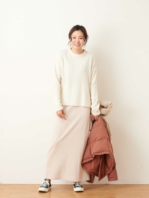 【WEB限定】ポンチロングスカート【S COLLAGE】を使った人気ファッションコーディネート - WEAR