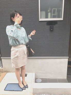 张沁さん（レディース・169cm）の春コーディネート