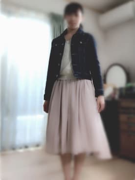 「ふんわり」｜「アイテム（ジャケット/アウター）」を使った、Mikiさん（レディース・156cm）の春コーディネート