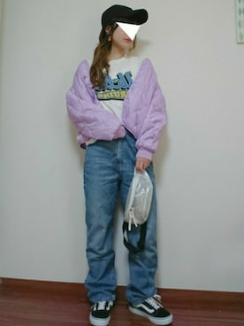 「ラベンダー」｜yuu ！さん（レディース・158cm）の春コーディネート