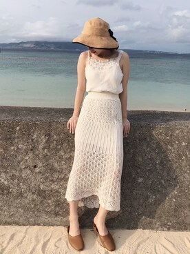 キャミソールを使った 沖縄旅行 の人気ファッションコーディネート Wear