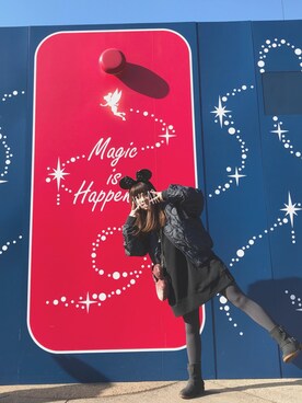 「HARE（ハレ）のアイテム（MA-1）」を使った、やぁこ◡̈さん（レディース・153cm）の冬コーディネート