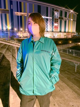 ジャケット アウターを使った エメラルドグリーン のレディース人気ファッションコーディネート Wear