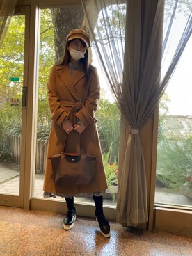 「UNTITLED（アンタイトル）のアイテム（ジャケット/アウター）」を使った、Yちゃんさん（レディース・160cm）の冬コーディネート