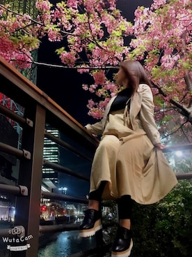 「YECCA VECCA（イェッカヴェッカ）のアイテム（ブルゾン）」を使った、Yちゃんさん（レディース・160cm）の春コーディネート