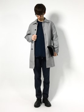 「men」｜「アイテム（スウェット）」を使った、hiroさん（メンズ・174cm）の冬コーディネート