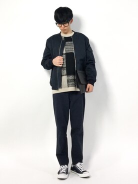 「A.P.C.（アーペーセー）のアイテム（その他アウター）」を使った、hiroさん（メンズ・174cm）の春コーディネート
