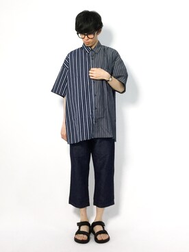 「glory crew（グローリークルー）のアイテム（その他パンツ）」を使った、hiroさん（メンズ・174cm）の夏コーディネート