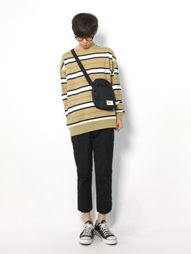 「NIKE(ナイキ)のアイテム(ショルダーバッグ)」を使った、hiroさん(メンズ・174cm)の夏コーディネート