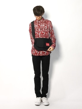 「AZIONE（アジオネ）のアイテム」を使った、hiroさん（メンズ・174cm）の秋コーディネート