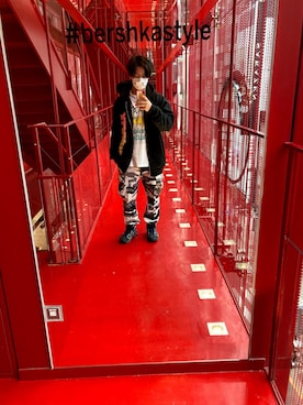 おちゃづけ。さん（メンズ・170cm）の春コーディネート