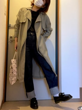 「URBAN RESEARCH（アーバンリサーチ）のアイテム（トレンチコート）」を使った、まっちょ♡さん（レディース・162cm）の春コーディネート