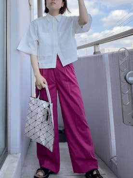 「SHAKA（シャカ）のアイテム（シューズ）」を使った、まっちょ♡さん（レディース・162cm）の夏コーディネート