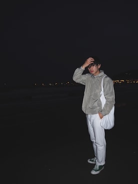 「POOL（プール）のアイテム」を使った、se_n_aさん（メンズ・172cm）の春コーディネート