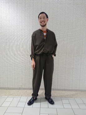 Bshop 名古屋ラシック店｜hayashi使用「SANDERS（【SANDERS】レザースリッポン MEN）」的時尚穿搭