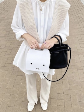 「nice claup」｜「アイテム（アクセサリー）」を使った、ﾐさん（レディース・164cm）の春コーディネート