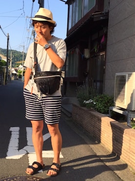 「ポーター」｜「アイテム（その他）」を使った、yosukeさん（メンズ・171cm）の春コーディネート