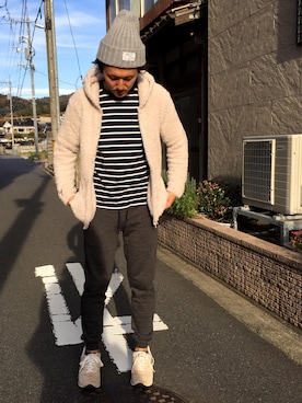 「アイテム（パーカー）」を使った、yosukeさん（メンズ・171cm・30代）の秋コーディネート