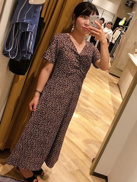 「SHEL’TTER（シェルター）のアイテム（ワンピース/ドレス）」を使った、あみさん（レディース・156cm）の秋コーディネート