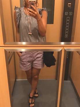 「stradivarius（ストラディバリウス）のアイテム（アクセサリー）」を使った、健康第一さん（レディース・159cm）の秋コーディネート