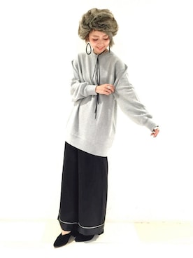 「IOSSELLIANI（イオッセリアーニ）のアイテム」を使った、HIROSE/HAREさん（レディース・157cm）の秋コーディネート