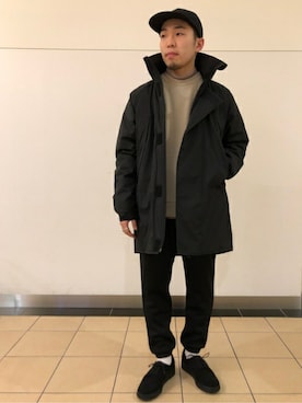 「417 EDIFICE（フォーワンセブンエディフィス）のアイテム（ダウンジャケット/コート）」を使った、COZYさん（メンズ・165cm）の冬コーディネート