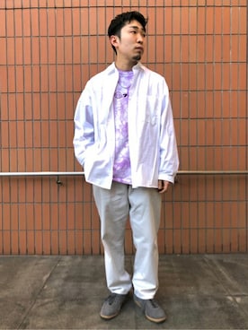 「417 EDIFICE（フォーワンセブンエディフィス）のアイテム（スニーカー）」を使った、COZYさん（メンズ・165cm）の春コーディネート