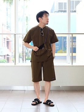 「THOUSAND MILE（サウザンドマイル）のアイテム」を使った、COZYさん（メンズ・165cm）の夏コーディネート
