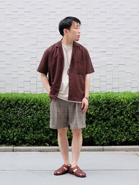 「417 EDIFICE」｜「アイテム（アクセサリー）」を使った、COZYさん（メンズ・165cm）の夏コーディネート