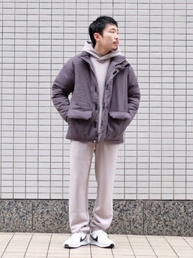 「417 EDIFICE（フォーワンセブンエディフィス）のアイテム（ダウンジャケット/コート）」を使った、COZYさん（メンズ・165cm）の冬コーディネート