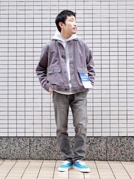 「417 EDIFICE（フォーワンセブンエディフィス）のアイテム（ブルゾン）」を使った、COZYさん（メンズ・165cm）の冬コーディネート