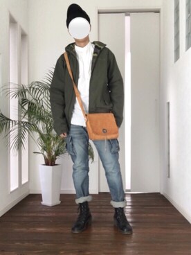 「BellyButton（ベリーボタン）のアイテム」を使った、KAZUさん（メンズ・170cm）の冬コーディネート