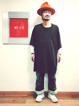 「迷彩」｜「アイテム（オールインワン・サロペット）」を使った、SHUHEI@DOIT君さん（メンズ・170cm）の春コーディネート