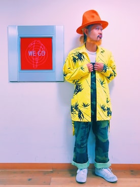 「迷彩」｜「アイテム（オールインワン・サロペット）」を使った、SHUHEI@DOIT君さん（メンズ・170cm）の夏コーディネート