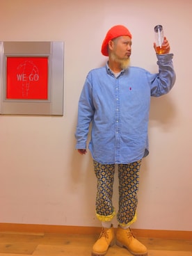 「秋冬」｜「アイテム（サロペット/オーバーオール）」を使った、SHUHEI@DOIT君さん（メンズ・170cm）の秋コーディネート