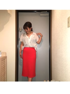 「大人めコーデ」｜まゆさん（レディース・157cm）の春コーディネート
