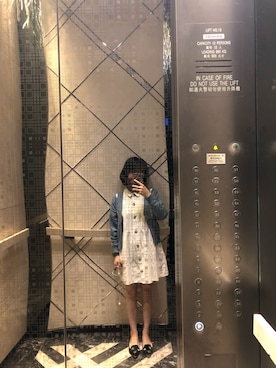 「アイテム（シャツワンピース）」を使った、猫被咽住了_さん（レディース・155cm・20代）の春コーディネート