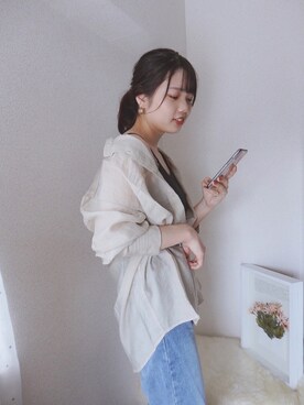 「ACT（アクト）のアイテム（パンツ）」を使った、sallyさん（レディース・161cm）の夏コーディネート