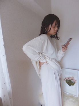 「CORISCO（コリスコ）のアイテム（トップス）」を使った、sallyさん（レディース・161cm）の秋コーディネート