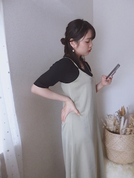 「CLEA（クレア）のアイテム（ワンピース/ドレス）」を使った、sallyさん（レディース・161cm）の秋コーディネート