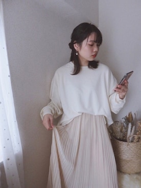 「CORISCO（コリスコ）のアイテム（トップス）」を使った、sallyさん（レディース・161cm）の秋コーディネート