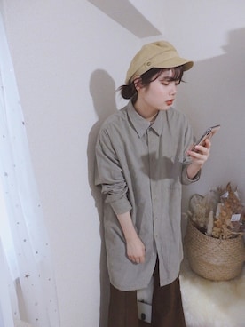 「秋のマイ旬スタイル」｜「アイテム（キャスケット）」を使った、sallyさん（レディース・161cm）の秋コーディネート