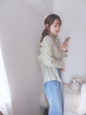 「ACT（アクト）のアイテム（パンツ）」を使った、sallyさん（レディース・161cm）の冬コーディネート