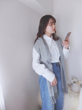 「ACT（アクト）のアイテム（パンツ）」を使った、sallyさん（レディース・161cm）の春コーディネート
