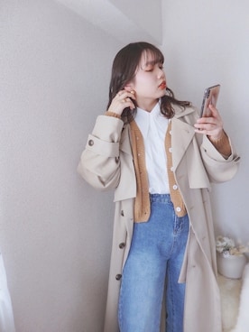 「ACT（アクト）のアイテム（パンツ）」を使った、sallyさん（レディース・161cm）の春コーディネート