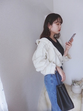 「ACT（アクト）のアイテム（パンツ）」を使った、sallyさん（レディース・161cm）の春コーディネート