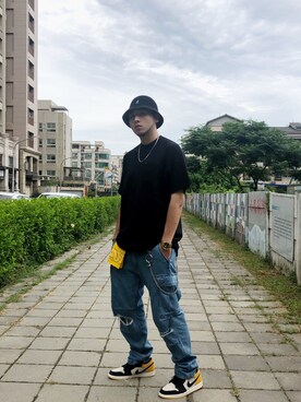 「NEXHYPE（ネックスハイプ）のアイテム」を使った、Bc 🇹🇼さん（メンズ・185cm）の夏コーディネート