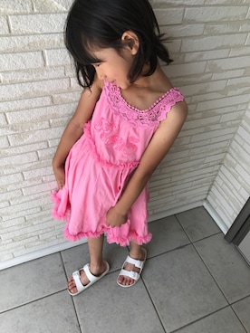 「RONI（ロニィ）のアイテム」を使った、re_riさん（キッズ・120cm）の夏コーディネート