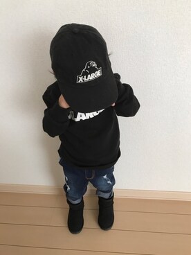 re_riさん（キッズ・90cm）の秋コーディネート